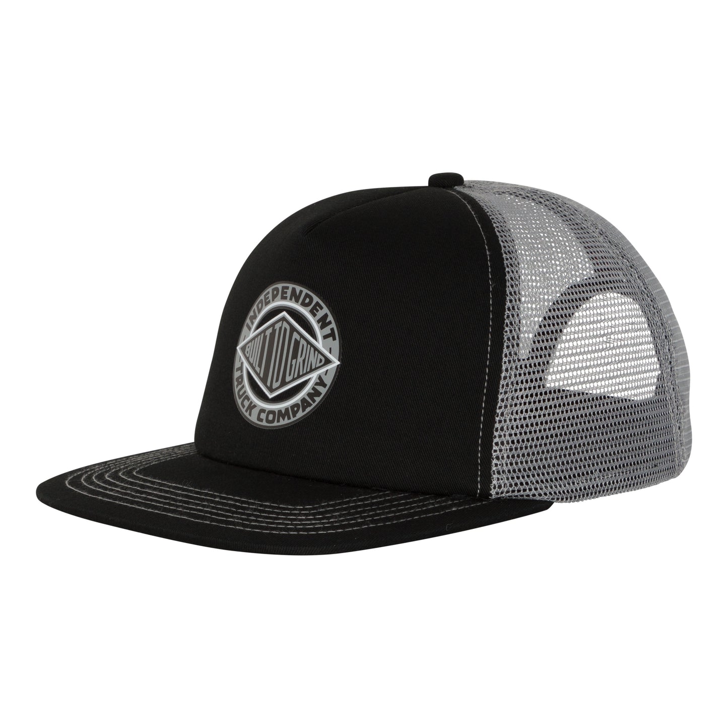 Boné Independent trucker Printed Mesh - BTG Summit Cinza/Preto