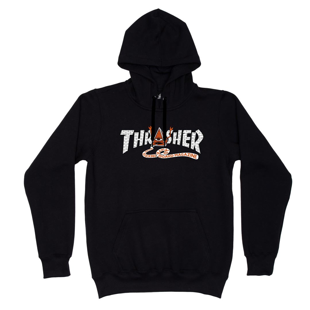 Moletom Thrasher Toy Machine Pyramid - Black/Preto