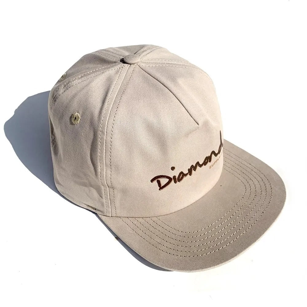 Boné Diamond OUTLINE STRAPBACK - Sand/Bege