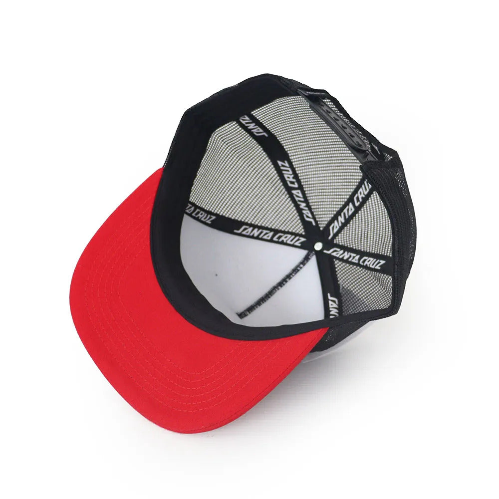 Boné Santa Cruz Trucker - Screaming Hand Preto 50 Years