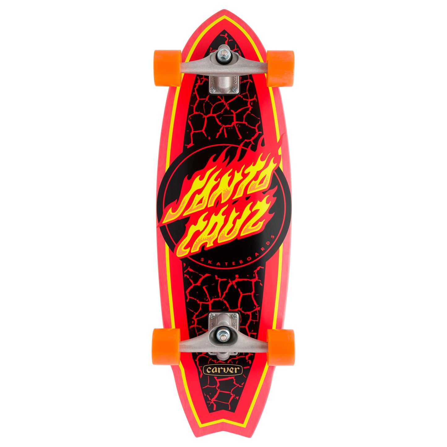 Cruiser Completo SANTA CRUZ FLAME DOT SHARK CARVER 9.85