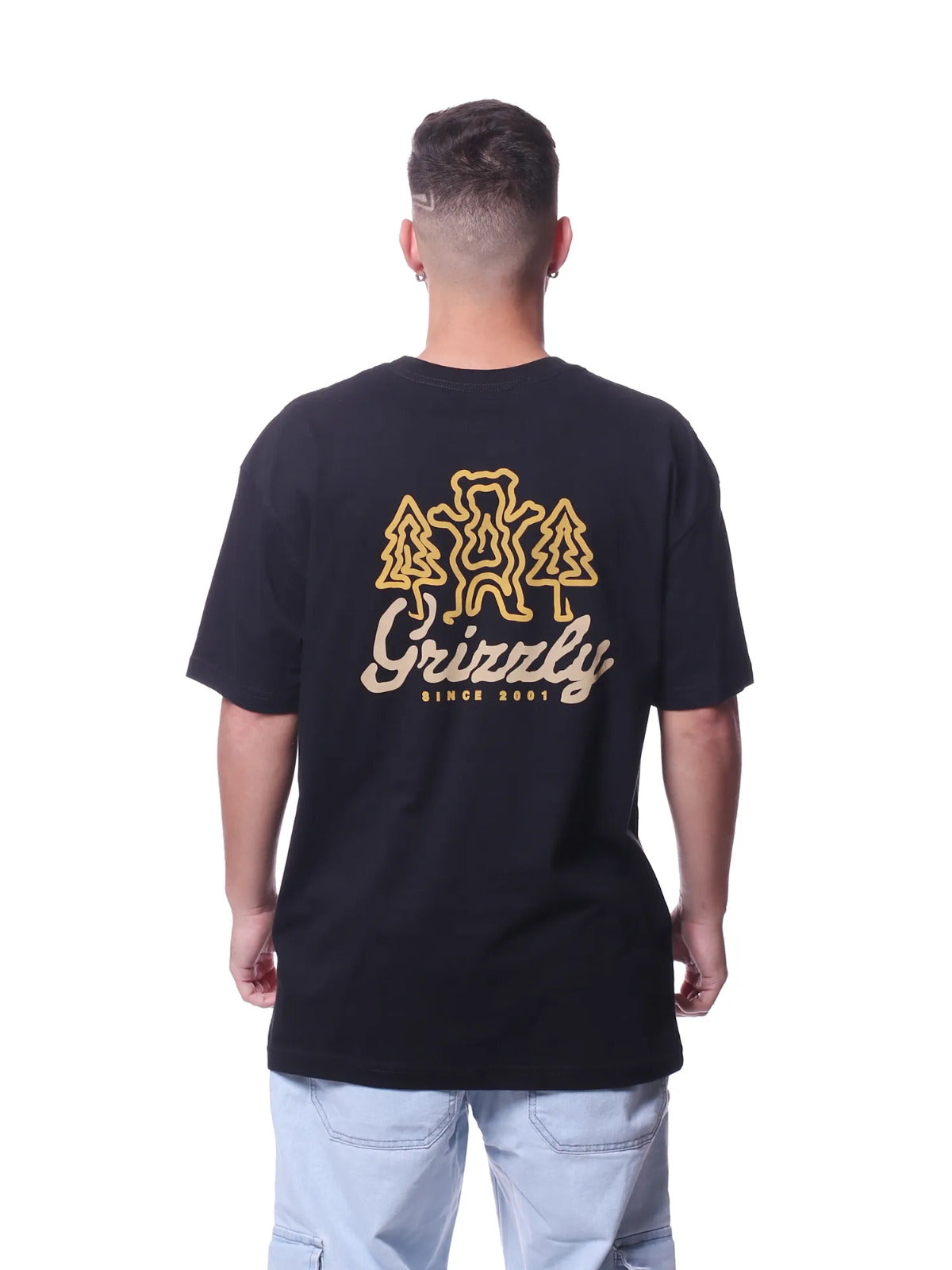 Camiseta Grizzly GRIZZLY WINDY CREEK SS TEE - Black/Preto