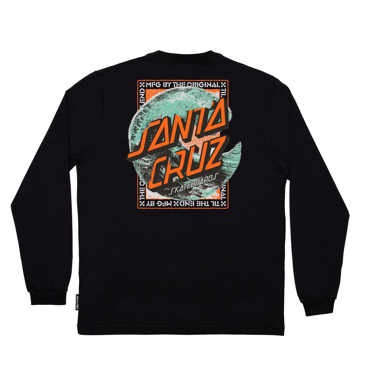 Camiseta Manga Longa Santa Cruz skate BREAKER DOT SS - Preto/Black