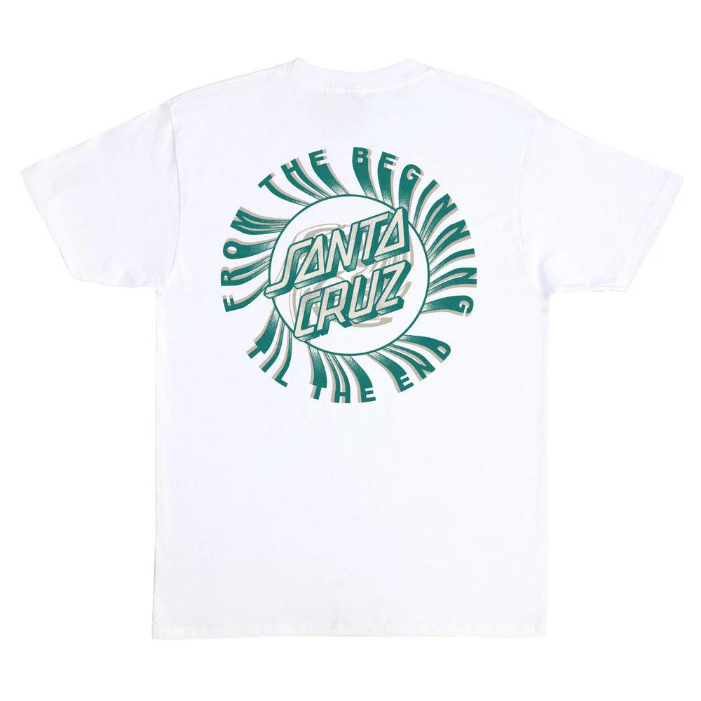 Camiseta Santa Cruz skate BEGINNING DOT SS - Branca/white