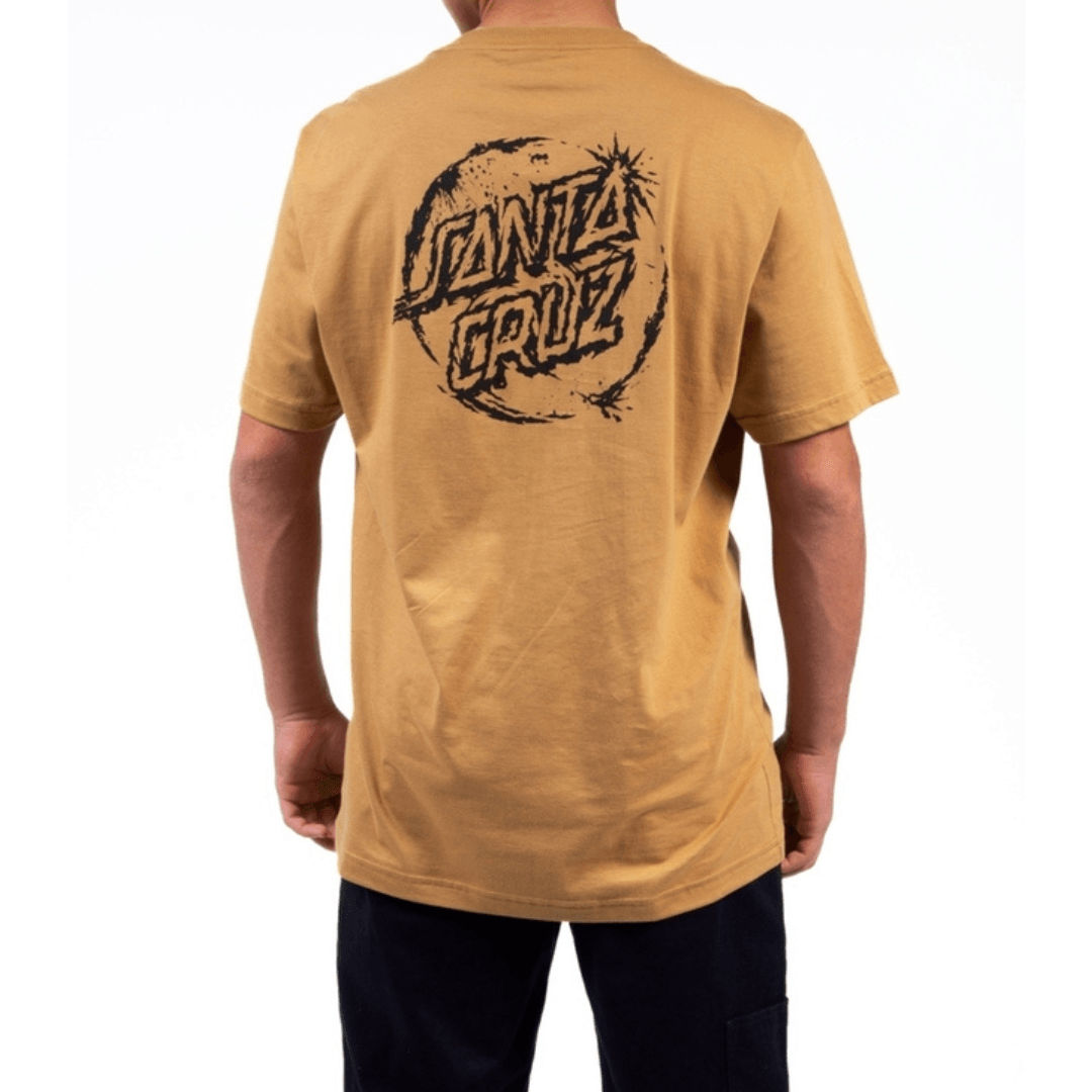 Camiseta Santa Cruz skate ERODE DOT MONO - Marrom Claro / Brown