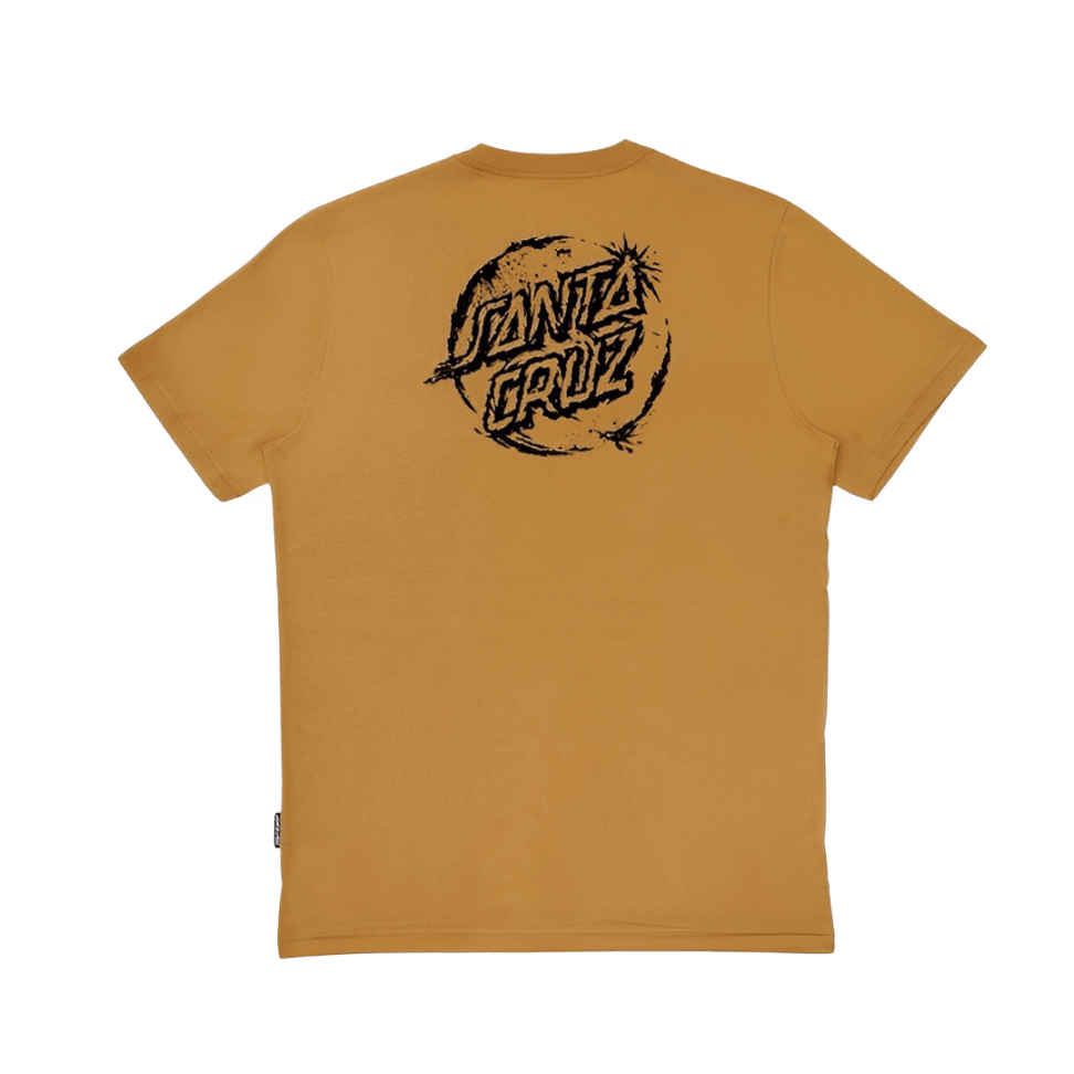 Camiseta Santa Cruz skate ERODE DOT MONO - Marrom Claro / Brown