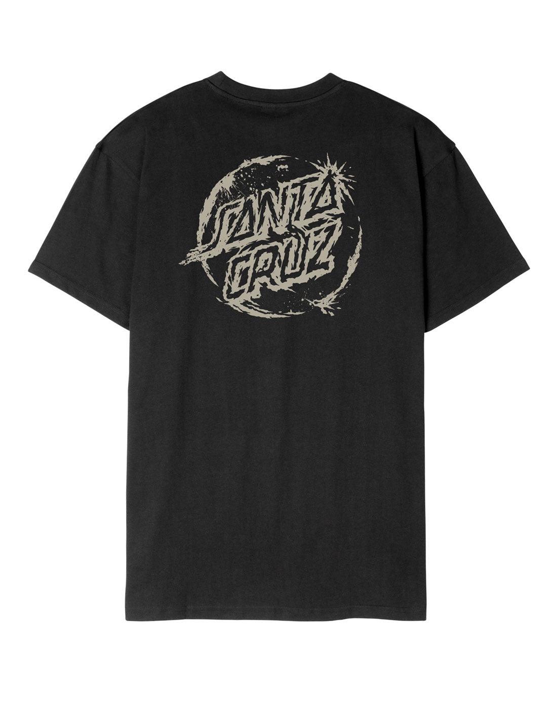 Camiseta Santa Cruz skate ERODE DOT MONO - Preto/Black