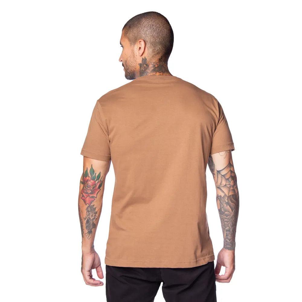 Camiseta Santa Cruz skate MFG DOT MONO - MARROM/CLARO