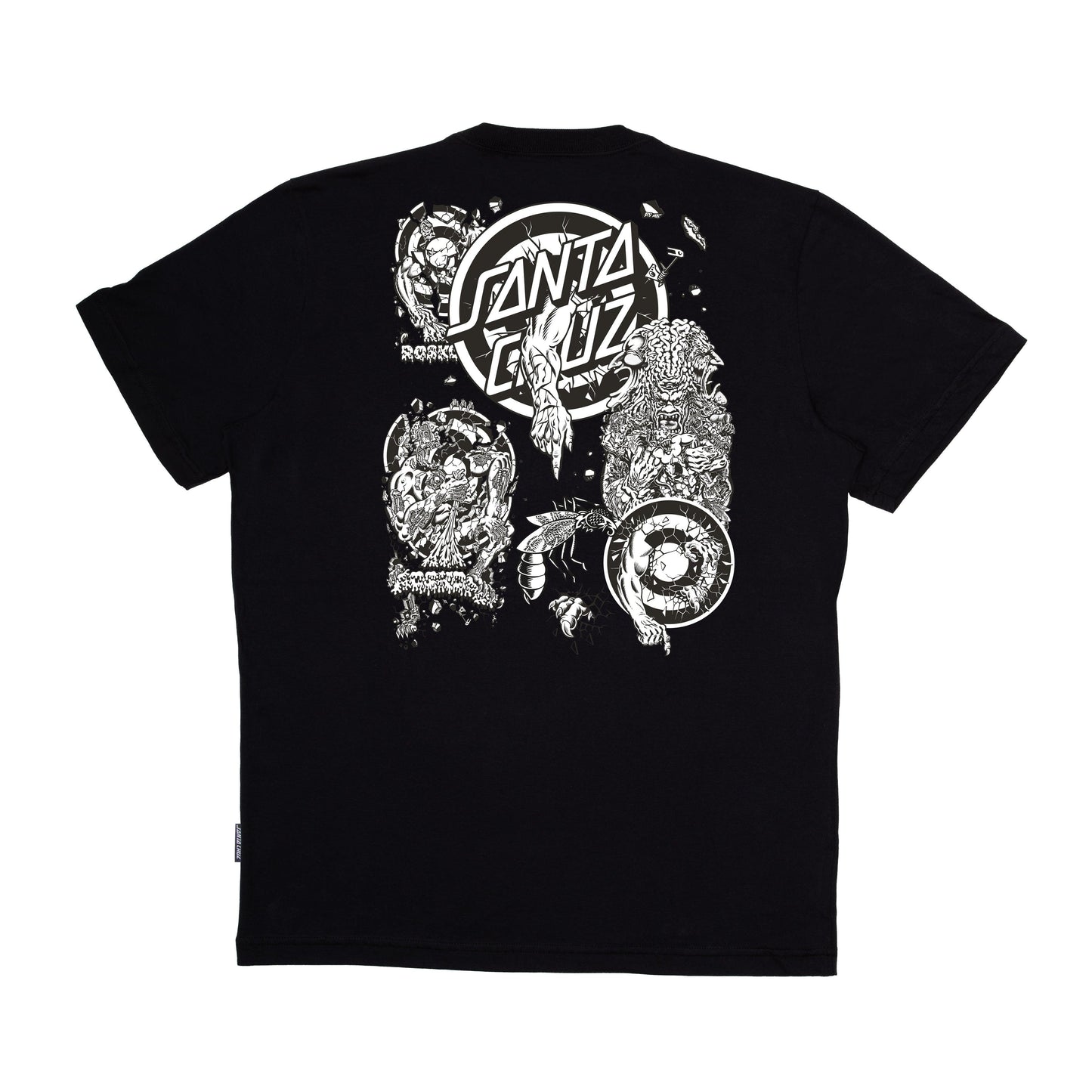 Camiseta Santa Cruz skate ROSKOPP EVO 2 - Black/Preto