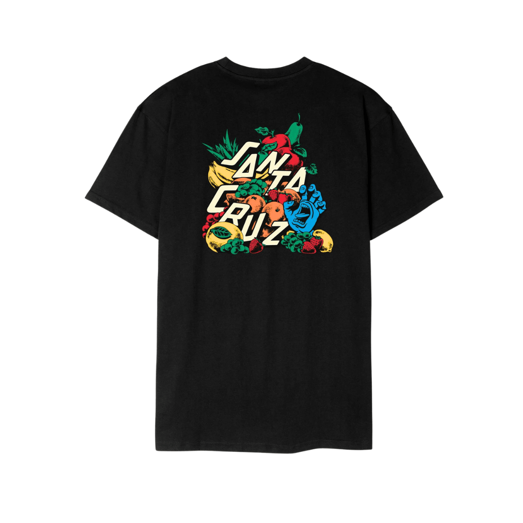 Camiseta Santa Cruz skate PLATTER SS - Preto/Black