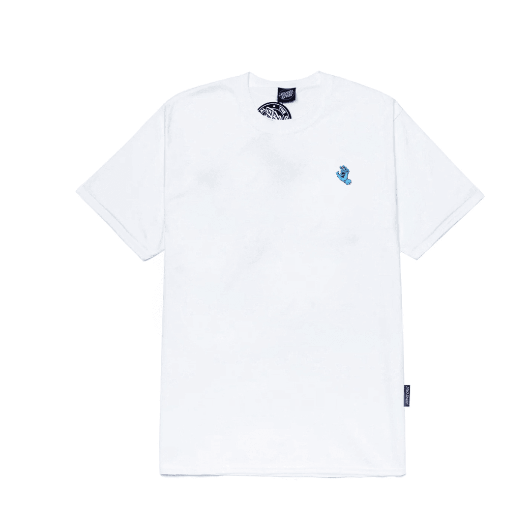 Camiseta Santa Cruz skate PLATTER SS - Branca/white