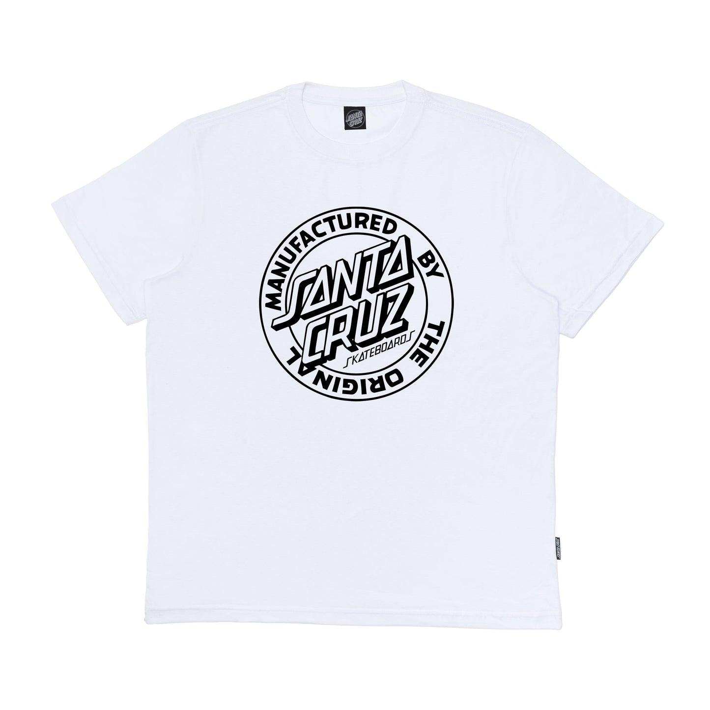 Camiseta Santa Cruz skate MFG DOT MONO - White/branco
