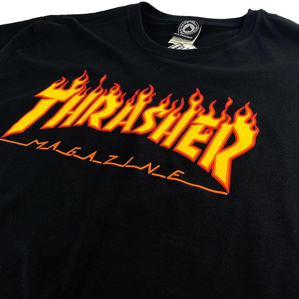 Camiseta Thrasher FLAME LOGO Black
