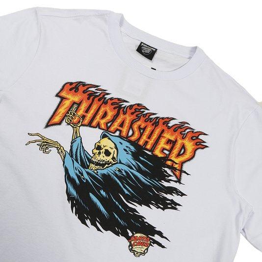 Camiseta Thrasher x Santa Cruz Collab O'BRIEN REAPER SS - Branc/white