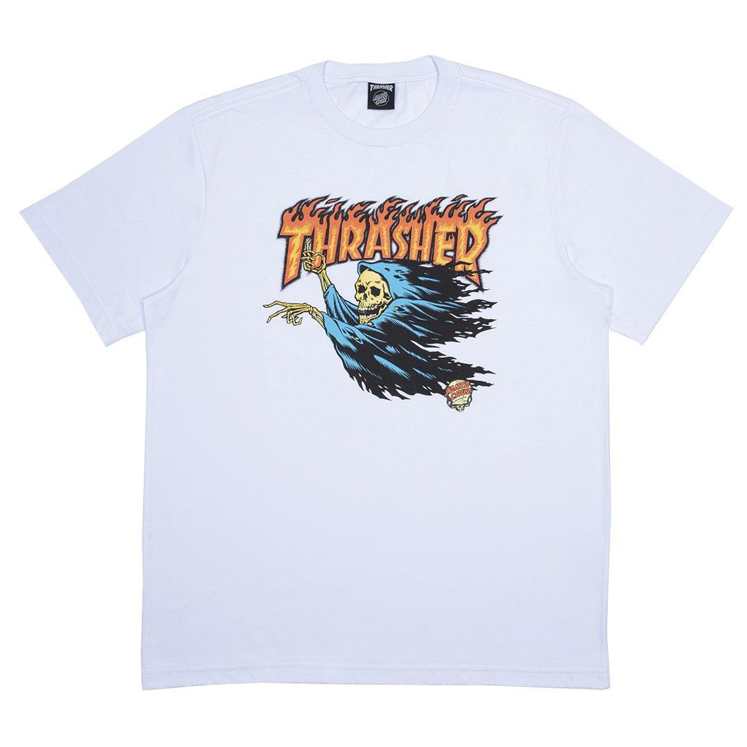 Camiseta Thrasher x Santa Cruz Collab O'BRIEN REAPER SS - Branc/white