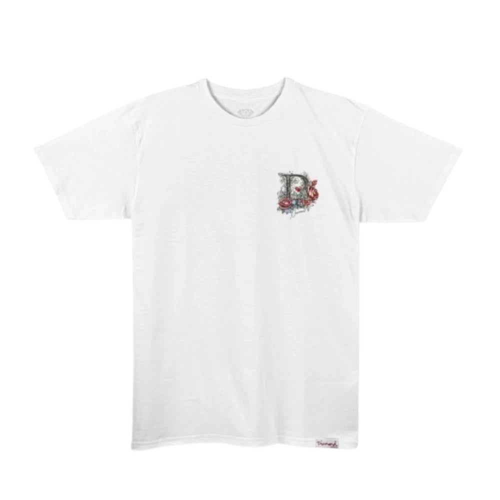Camiseta Diamond Supply - D ROSES TEE - White/ Branca