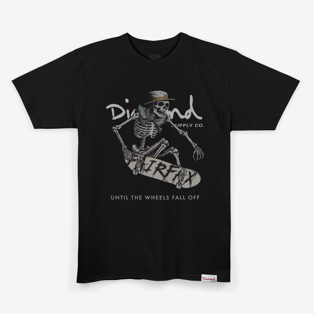 Camiseta Diamond Supply - SKULL TAIL GRAB TEE - BLACK