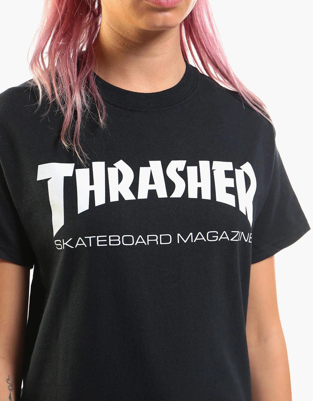 Camiseta Feminina Thrasher Magazine Skate Mag - Black/Preto