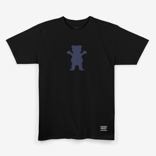 Camiseta Grizzly  GRIZZLY BACK SCRIPT LOGO TEE - Black/preto