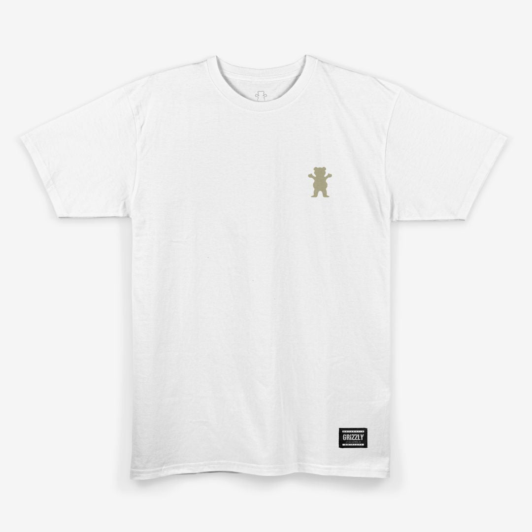 Camiseta Grizzly GRIZZLY MINI OG BEAR TEE White/Branco