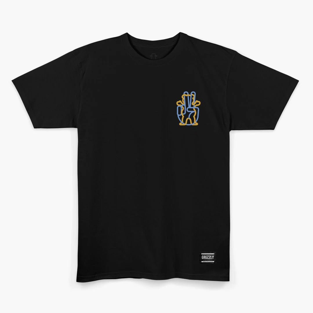 Camiseta Grizzly GRIZZLY PEACE OUT TEE - Black/Preto