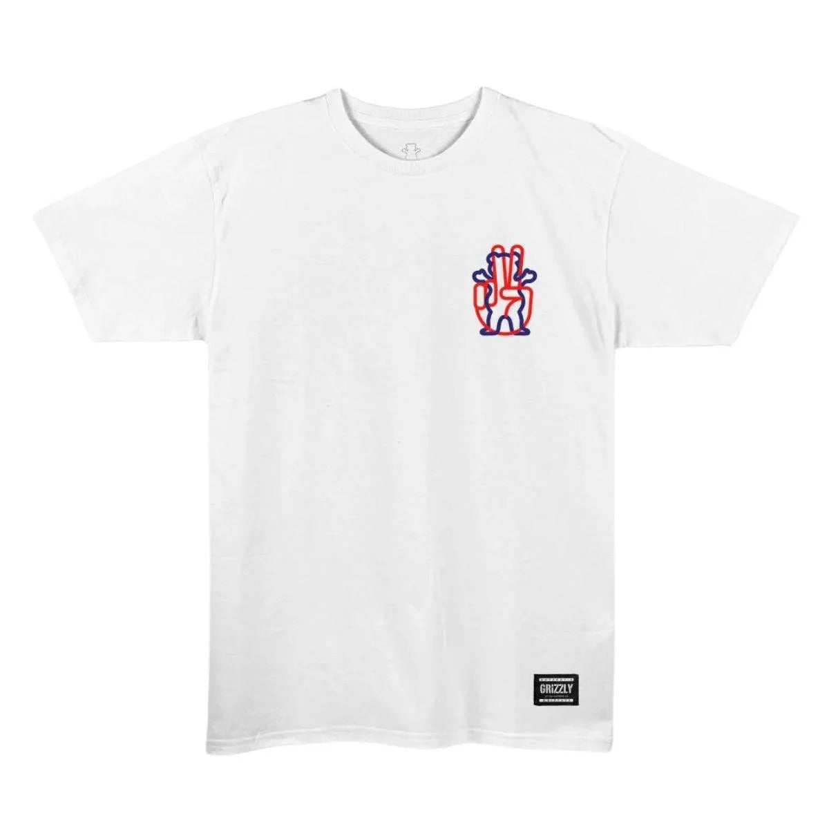 Camiseta Grizzly GRIZZLY PEACE OUT TEE - White/Branco