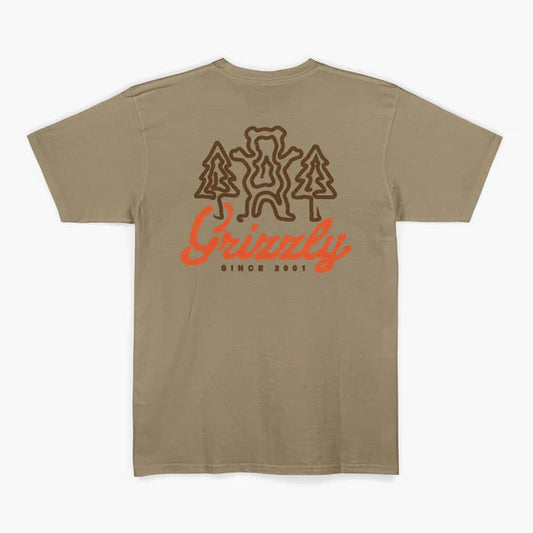 Camiseta Grizzly  GRIZZLY WINDY CREEK SS TEE  - Sand/Bege