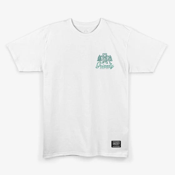 Camiseta Grizzly GRIZZLY WINDY CREEK SS TEE - White/Branco