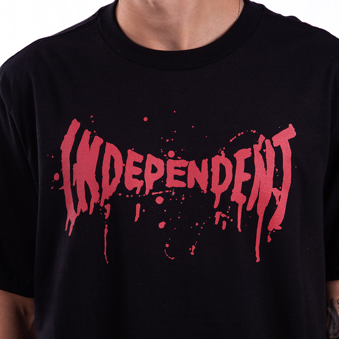 Camiseta Independent SPLATTER SPAN SS Preto/Black