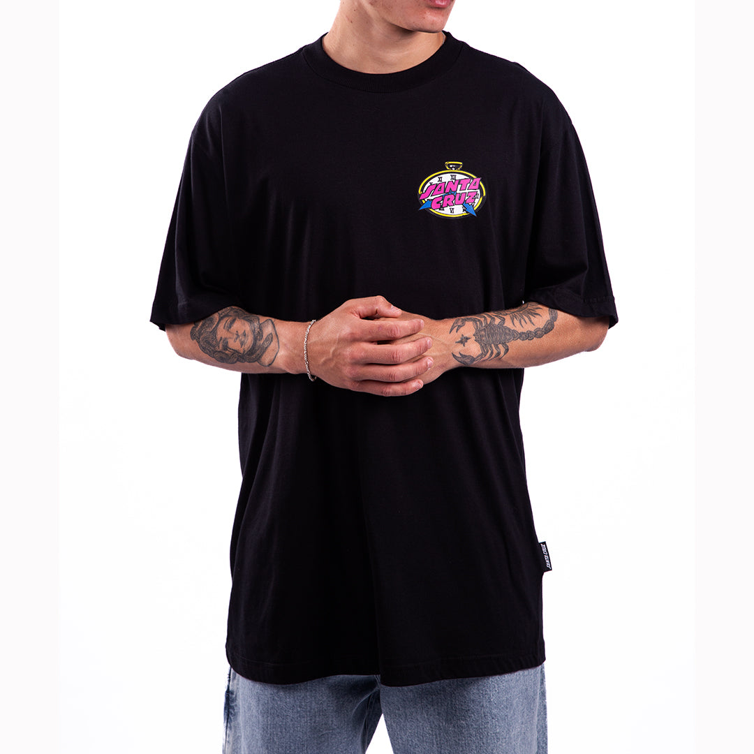 Camiseta Santa Cruz OVERSIZED GRABKE ALL AROUND SPECIAL EDITION - Black/Preto