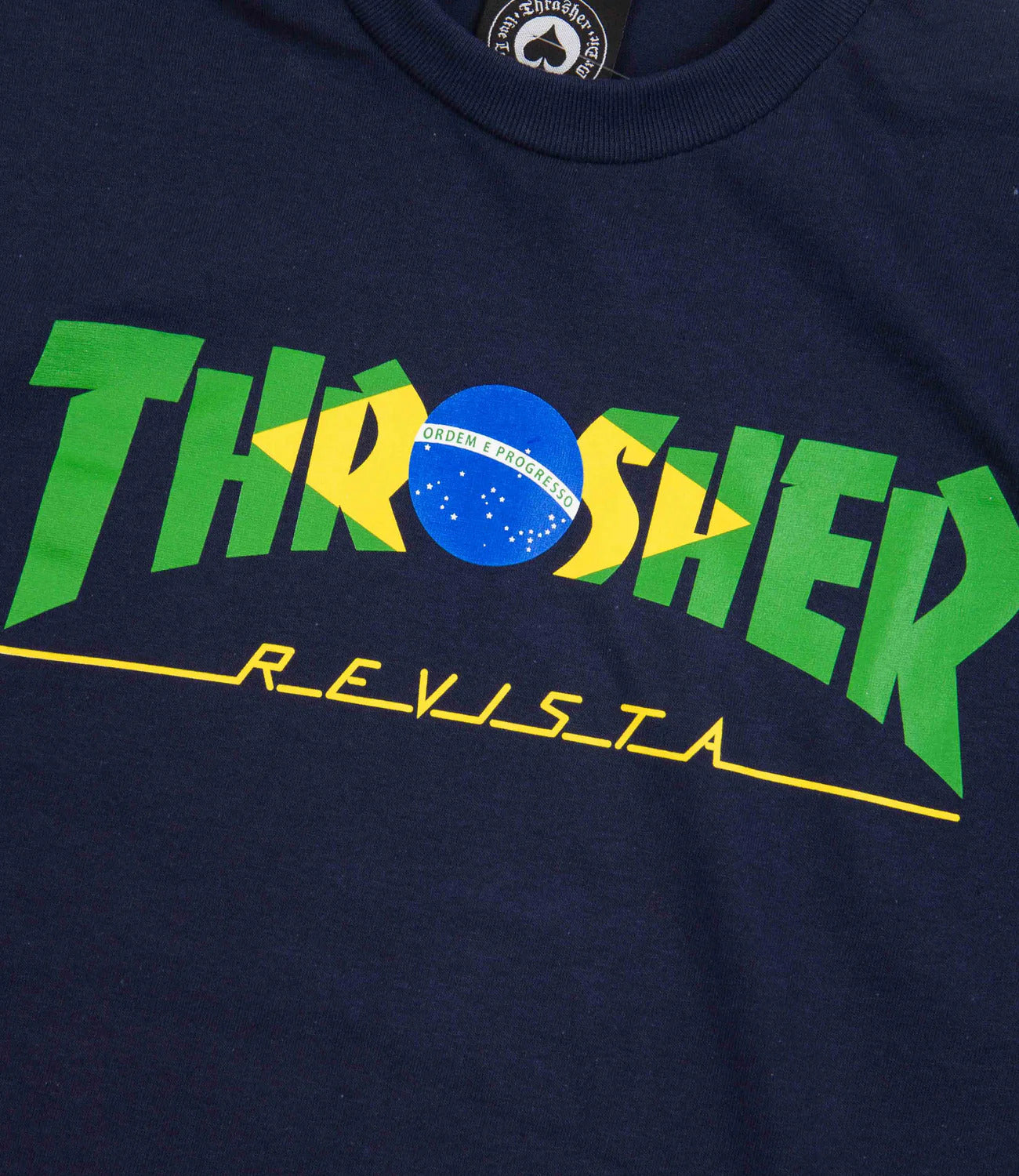 Camiseta Thrasher Brazil Revista Blue/Azul Marinho