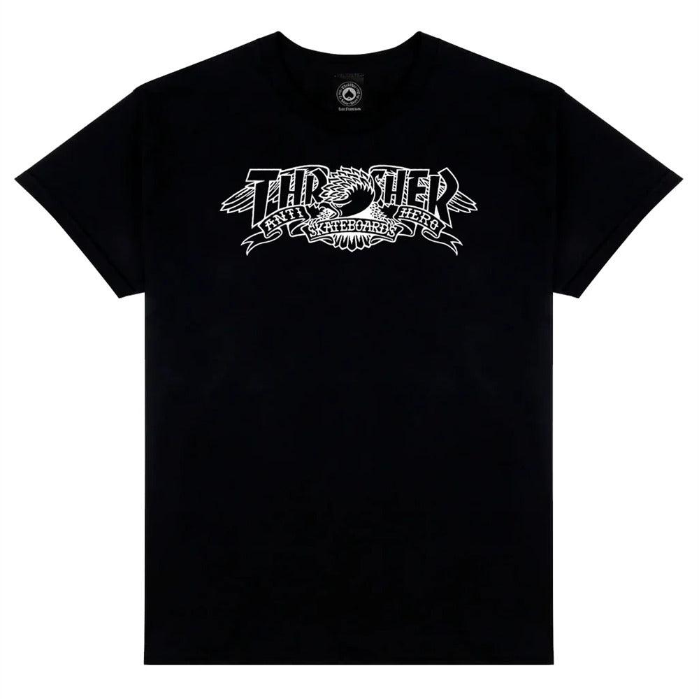 Camiseta Thrasher magazine Anti hero MAG BANNER Black/Preto