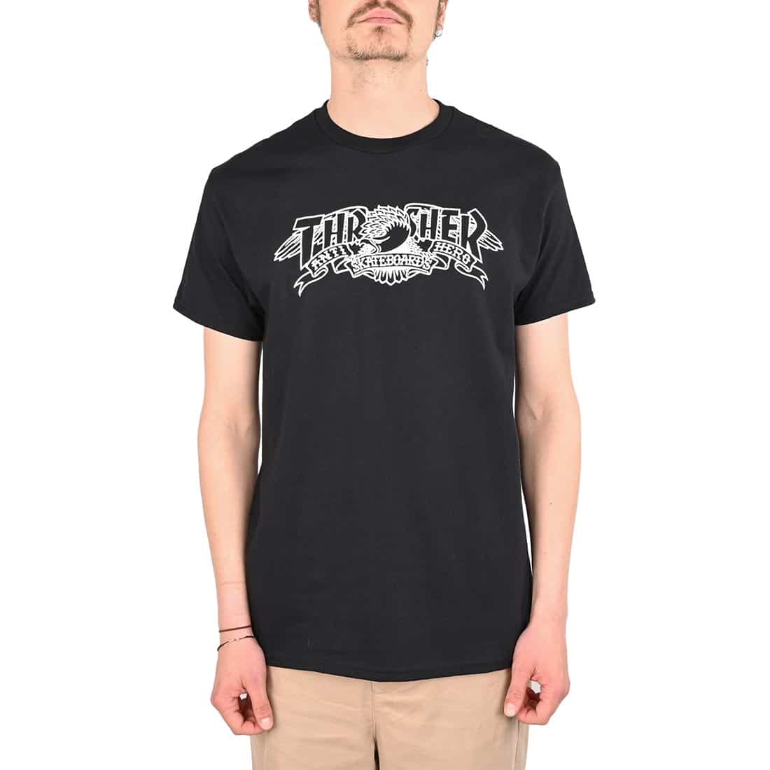 Camiseta Thrasher magazine Anti hero MAG BANNER Black/Preto