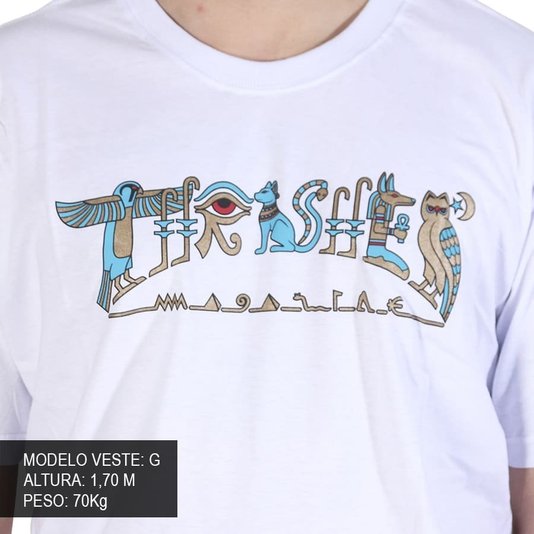 Camiseta Thrasher magazine HIEROGLYPHICS - White/Branco