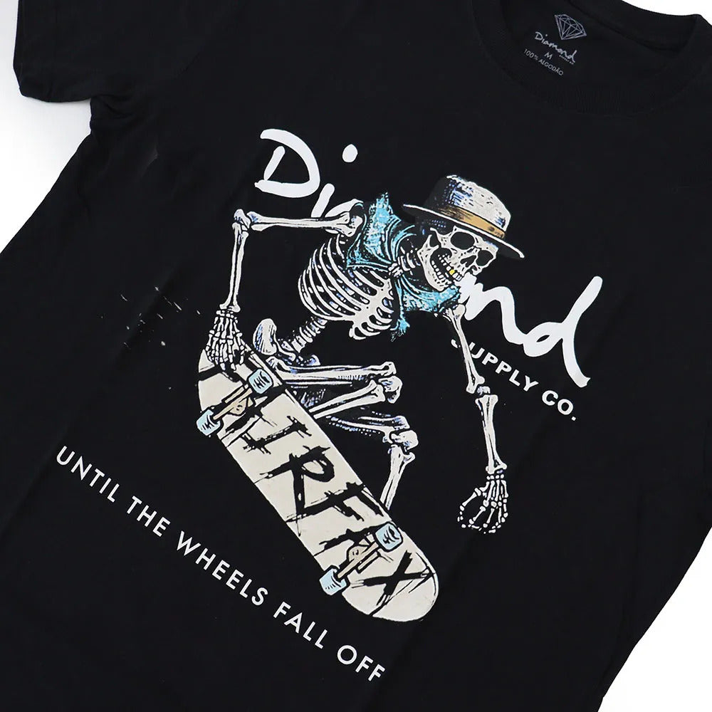 Camiseta Diamond Supply - SKULL TAIL GRAB TEE - BLACK