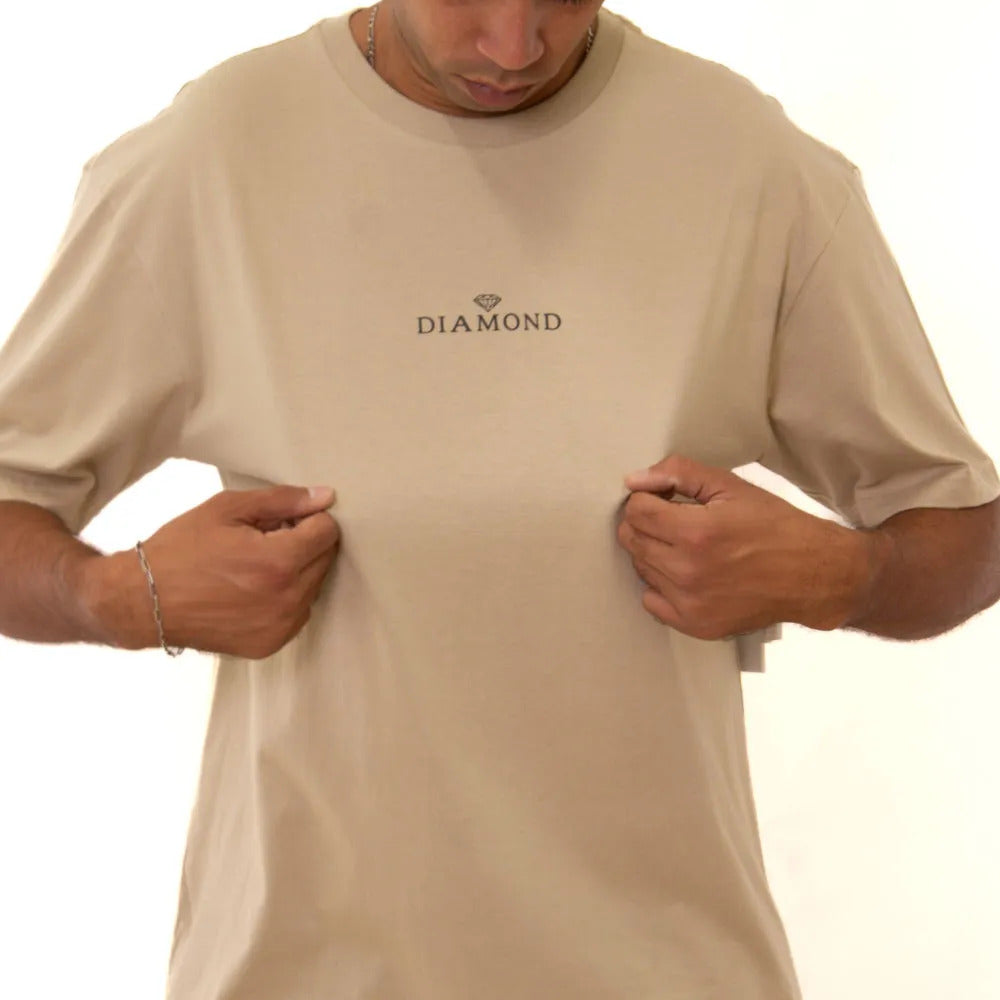 Camiseta Diamond Supply CLASSIC TEE SAND / BEGE
