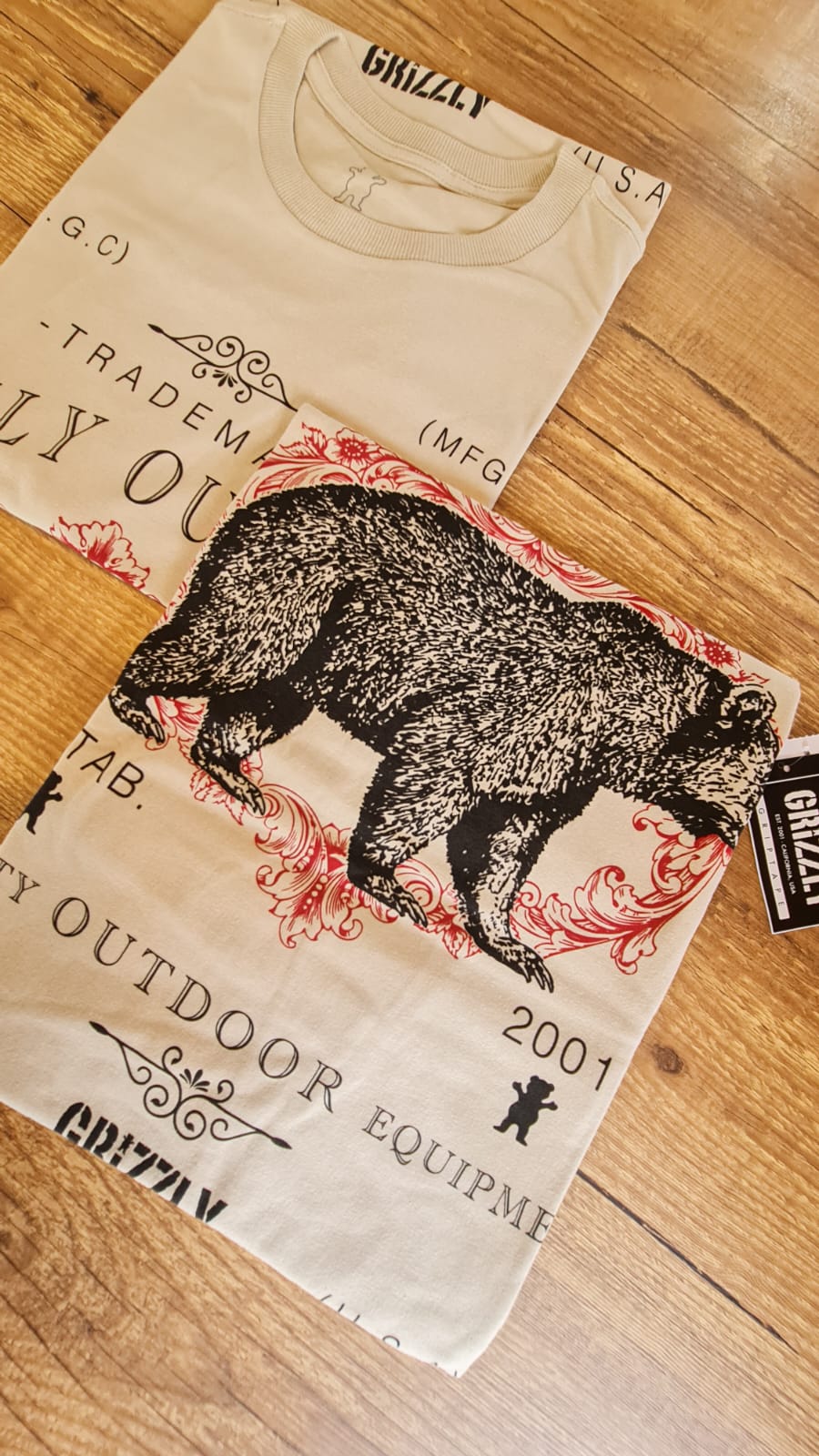 Camiseta Grizzly Certifed Tee Sand/Bege