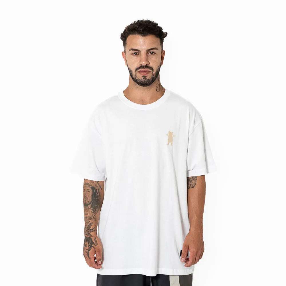 Camiseta Grizzly GRIZZLY MINI OG BEAR TEE White/Branco