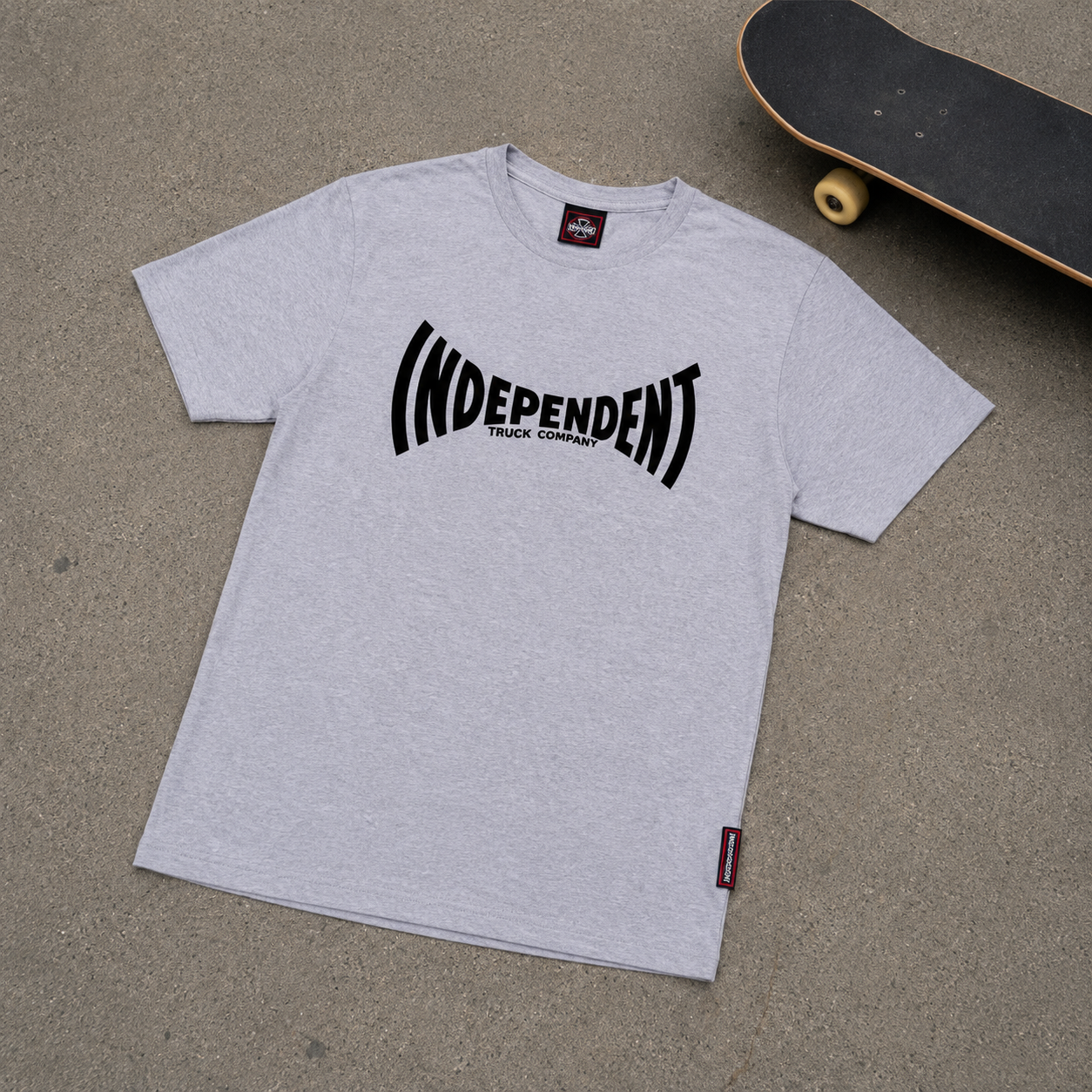 Camiseta Independent Trucks Span Logo - Cinza/Grey
