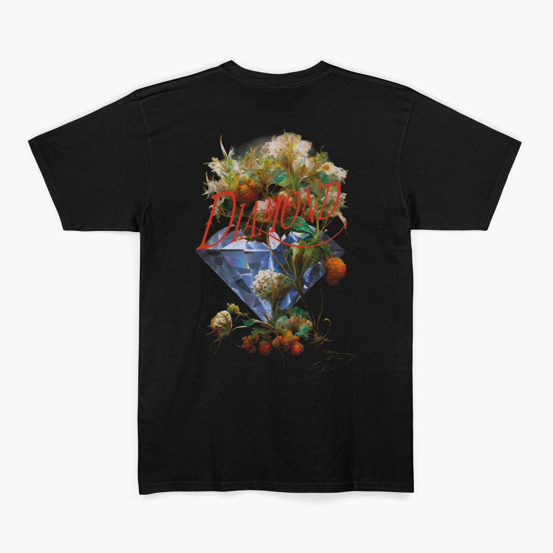 Camiseta Diamond BOUQUET TEE - Black/preto