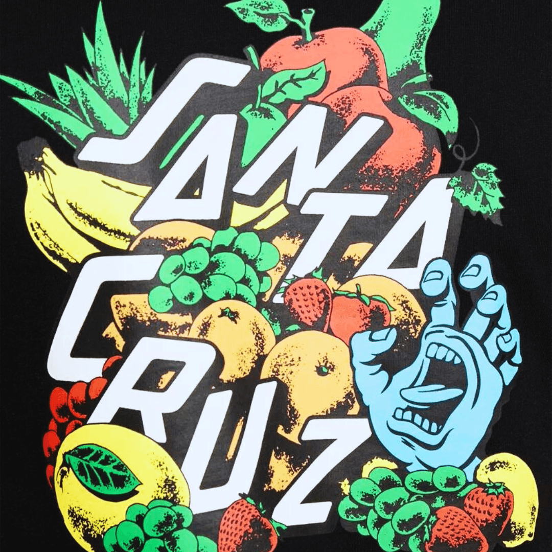Camiseta Santa Cruz skate PLATTER SS - Preto/Black