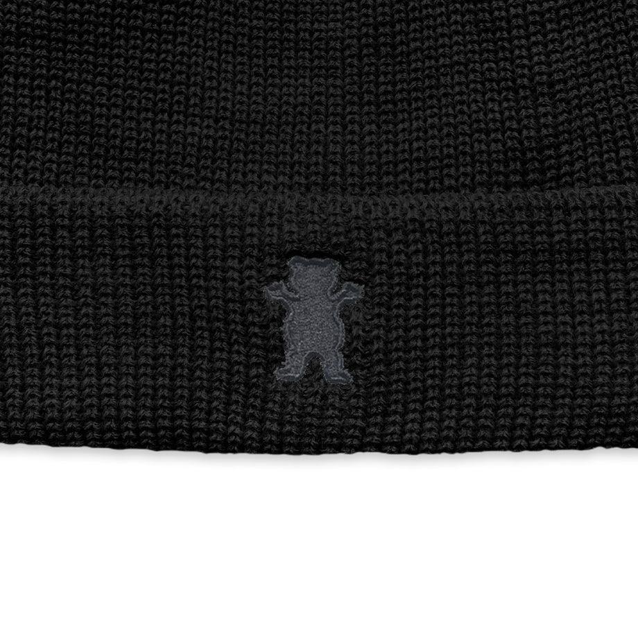 Touca - GRIZZLY OG BEAR BEANIE - Black/preta