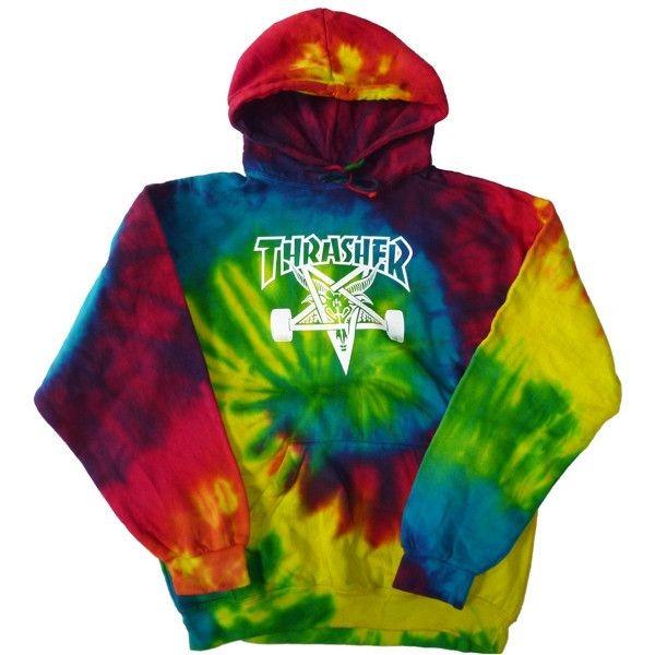 MOLETOM THRASHER MAGAZINE CANGURU SKATEGOAT - TIE DYE