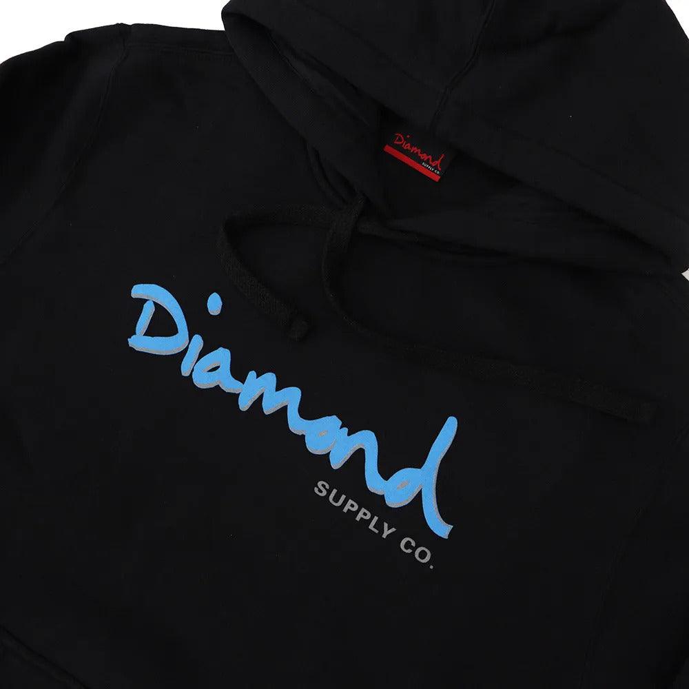 Moletom Diamond - OUTLINE HOODIE - Black/Preto