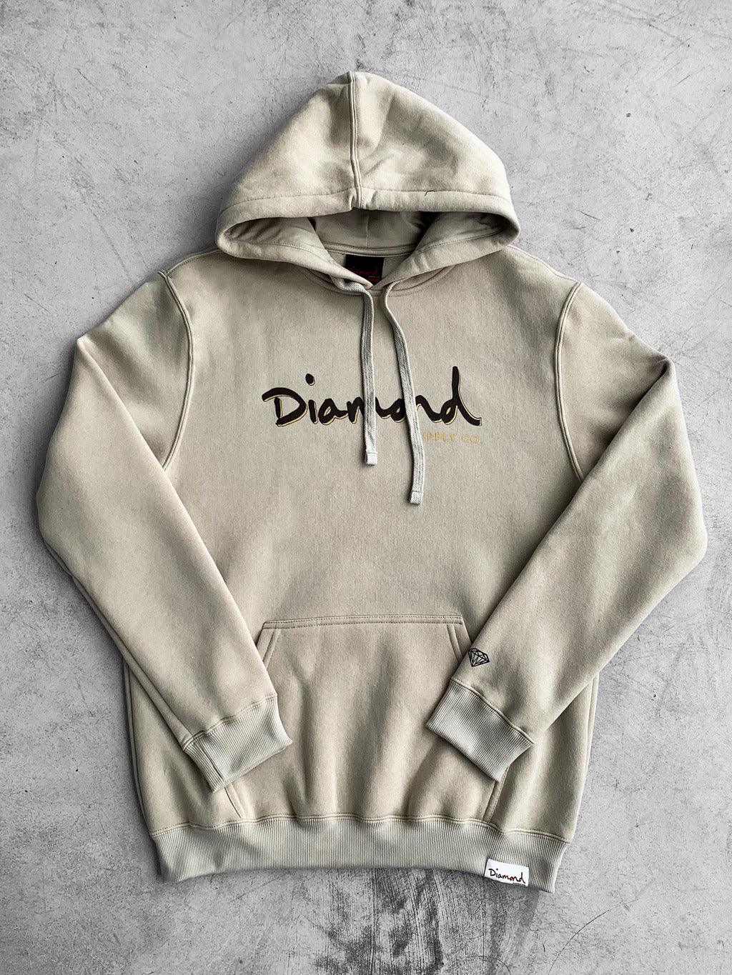 Moletom Diamond - OUTLINE HOODIE - Sand/Bege