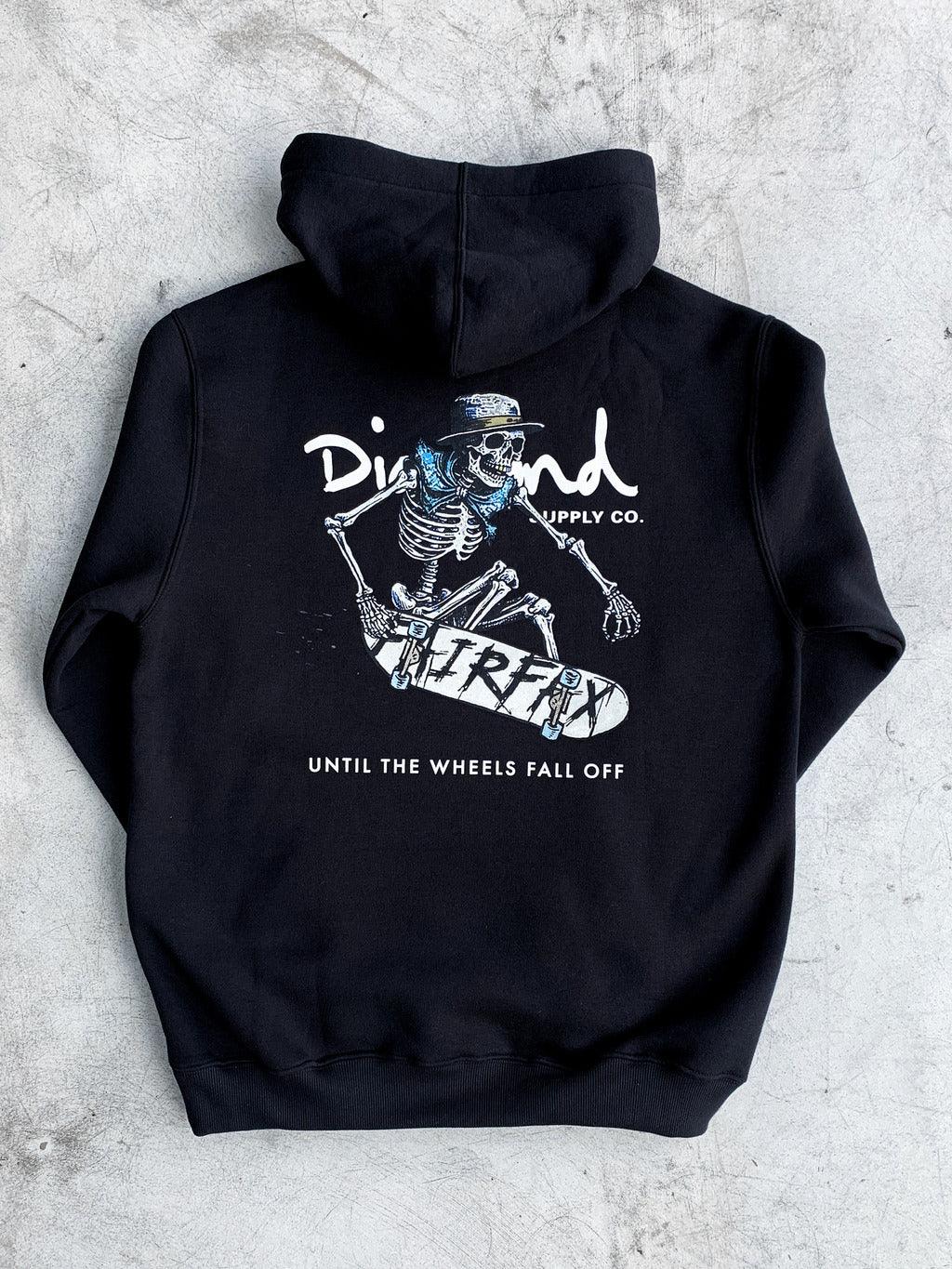 Moletom Diamond - SKULL TAIL GRAB HOODIE Black/Preto