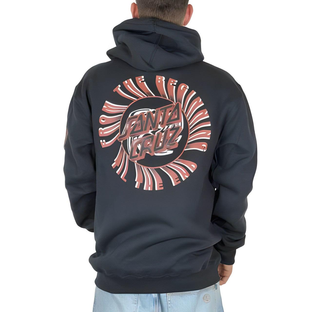Moletom Santa Cruz Canguru fechado BEGINNING DOT HOOD - Black/Preto