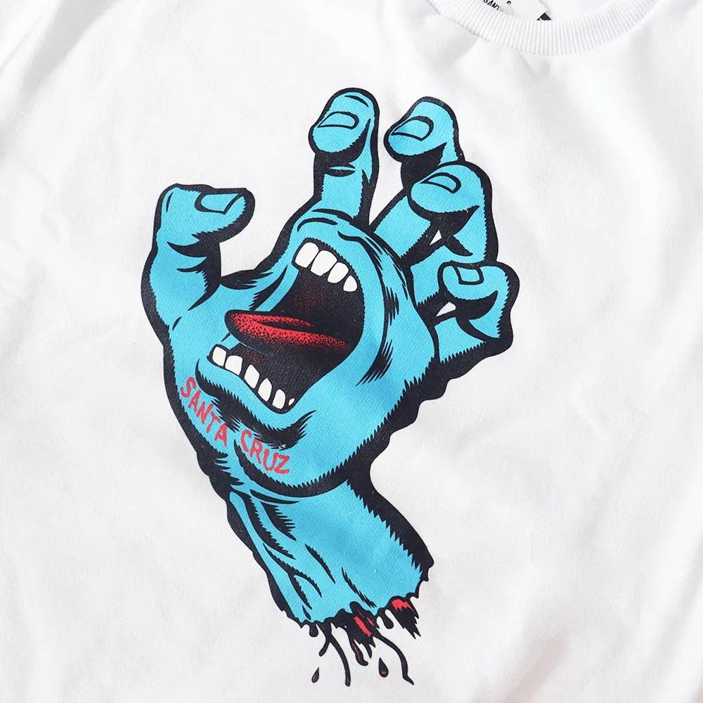Moletom Santa Cruz Screaming Hand Front - Branco