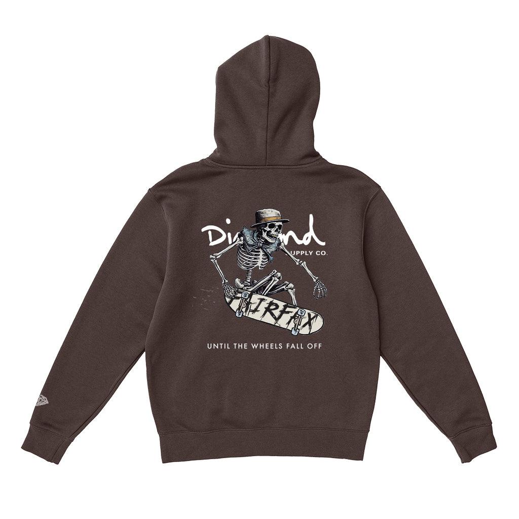 Moletom Diamond - SKULL TAIL GRAB HOODIE Brown/Marrom