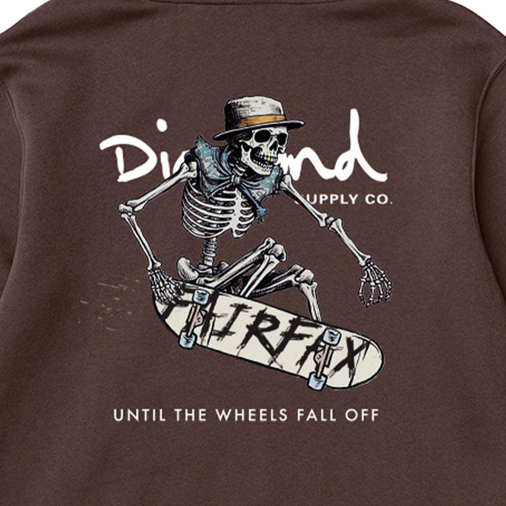 Moletom Diamond - SKULL TAIL GRAB HOODIE Brown/Marrom